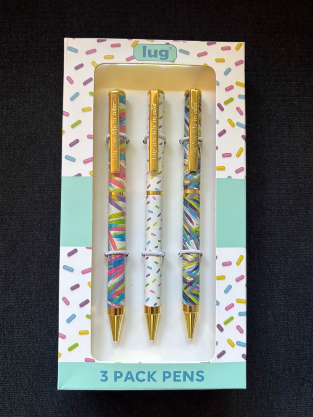 Lug Pens 3-Pack - Scribble - Sprinkles (multicolor)
